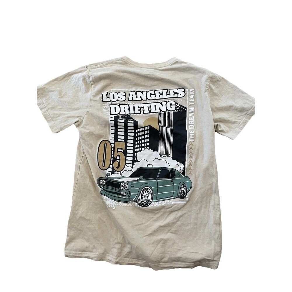 MEN'S TSHIRT: Los Angeles Drifting Dream Team 90s Street Car Racing Large L
